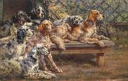 Osthaus, Edmund Henry Seven English Setters China oil painting reproduction